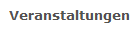Veranstaltungen